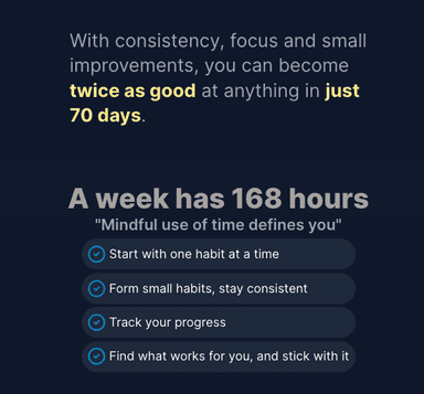 Track and Win Your Week
