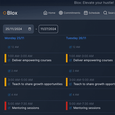 Manage Your Schedule